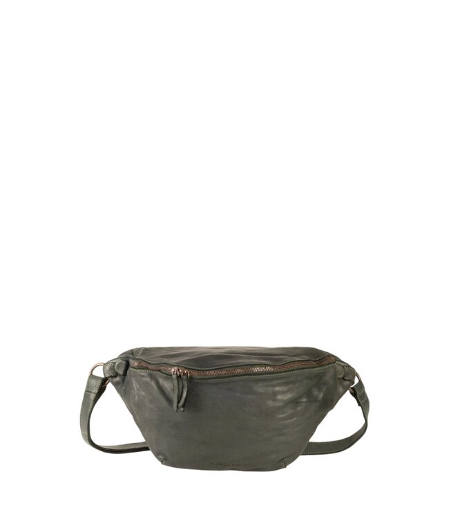 grote leren heuptas unisex Aberdeen groen