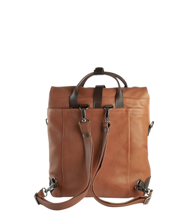 Mount Ivy rugzak & schoudertas (messenger) large cognac