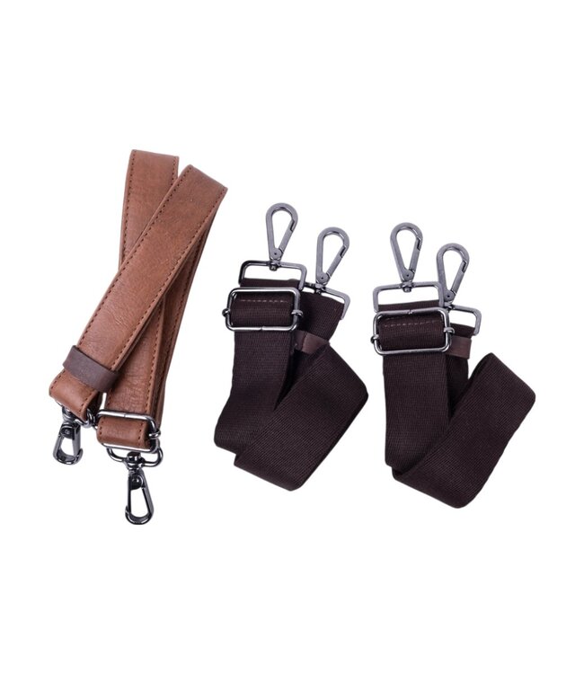 Mount Ivy leren weekender (reistas) groot cognac