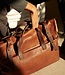 Mount Ivy leren weekender (reistas) groot cognac