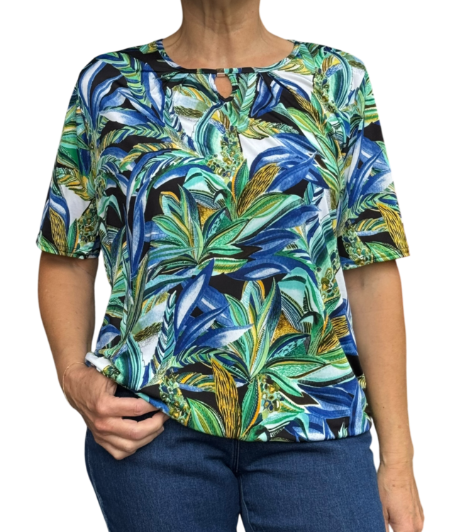 dames blouson shirt jungle patroon