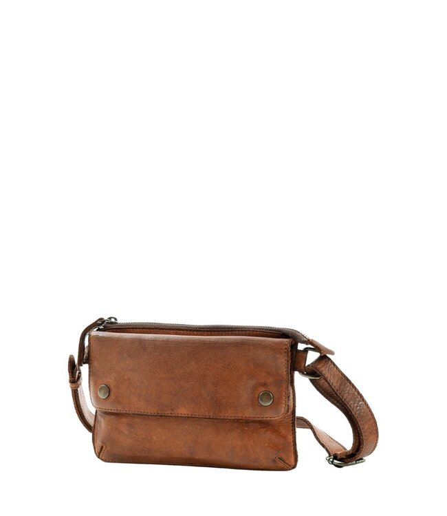 submarine leren heuptas (beltbag) cognac small Harold's Lederwaren