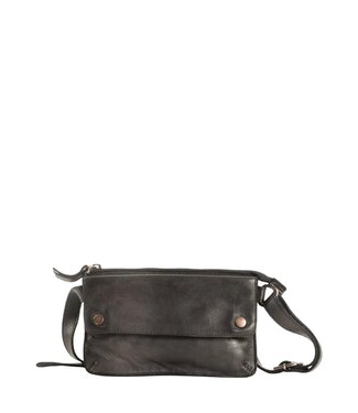 Harold's Lederwaren submarine leren heuptas (beltbag) zwart small