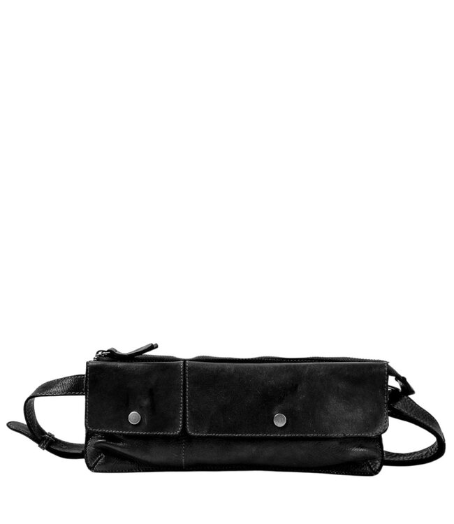 submarine leren heuptas (beltbag) zwart large Harold's Lederwaren