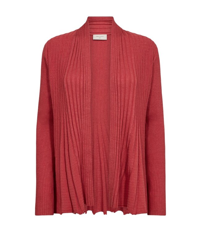 open dames vest plissé "Claudisse" baked- apple