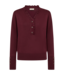 chique dames pullover "Katie" knopen bordeaux