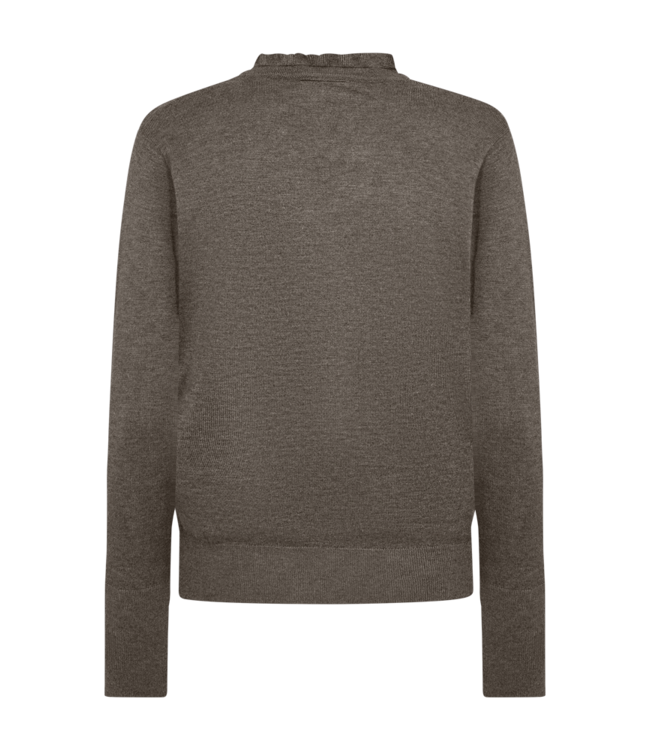 chique dames pullover "Katie" knopen taupe