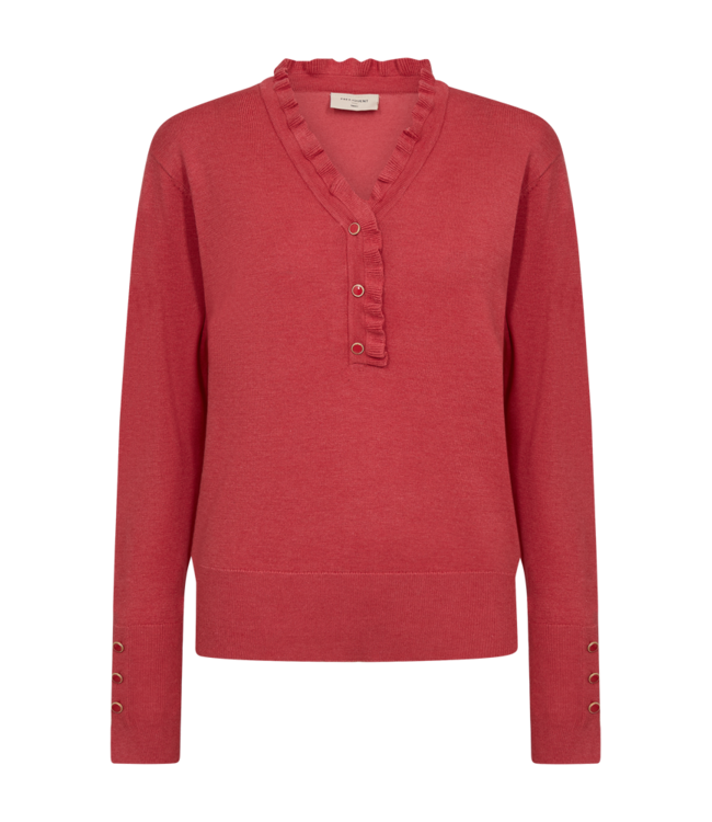 chique dames pullover "Katie" knopen baked- apple