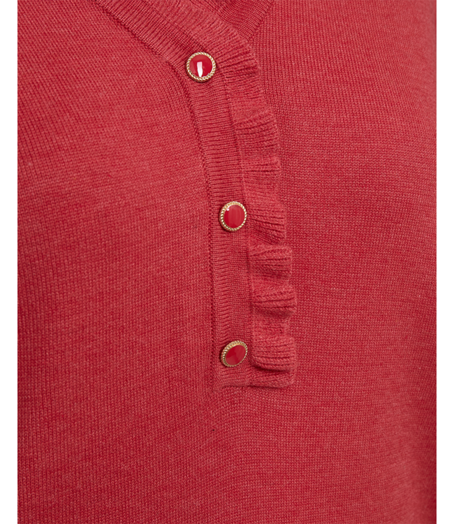 chique dames pullover "Katie" knopen baked- apple