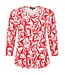 dames blouson bloemen rood