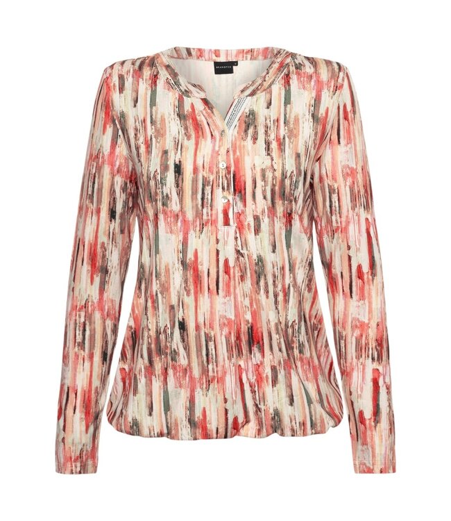 dames blouson shirt met strass en knopen baked- apple