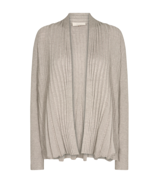 FreeQuent open dames vest plissé "Claudisse" sand FreeQuent