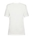 dames t- shirt met opdruk en knopen wit