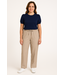linnen broek dames "Lava" beige - ENKELLENGTE