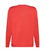 dames pullover sier hals rood