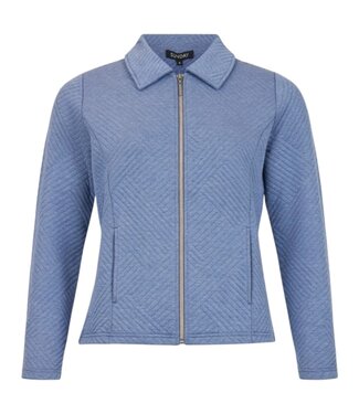 Sunday chique dames vest jasje met ritssluiting blauw Sunday