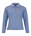 chique dames vest jasje met ritssluiting blauw Sunday