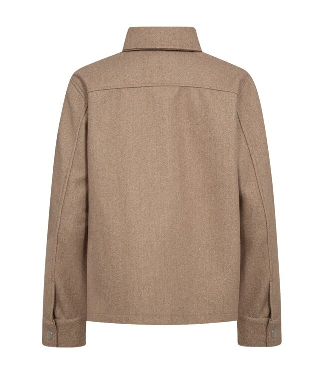 zachte bomber jacket met knopen "Anna" - OVERSIZE