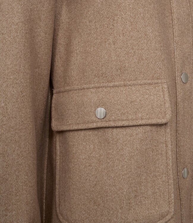 zachte bomber jacket met knopen "Anna" - OVERSIZE