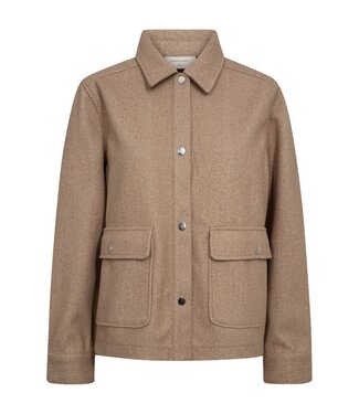 FreeQuent zachte bomber jacket met knopen "Anna" - OVERSIZE