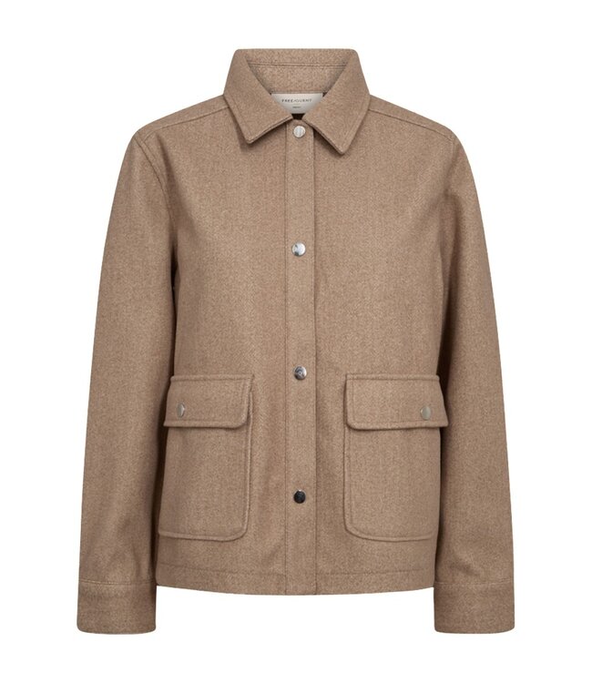 zachte bomber jacket met knopen "Anna" - OVERSIZE