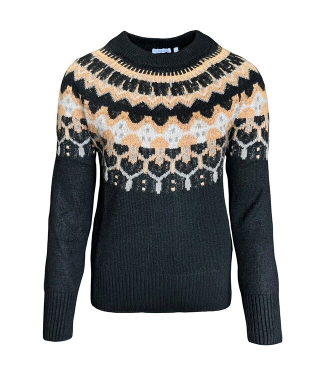 Noorse dames trui motief zwart M.X.O.