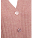 zacht dames vest "Hara" 6% wol met knopen oudroze
