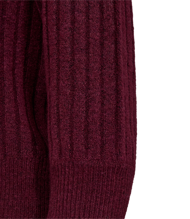 dames pullover met structuur "Hara" bordeaux FreeQuent - 6% wol