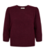dames pullover met structuur "Hara" bordeaux FreeQuent - 6% wol