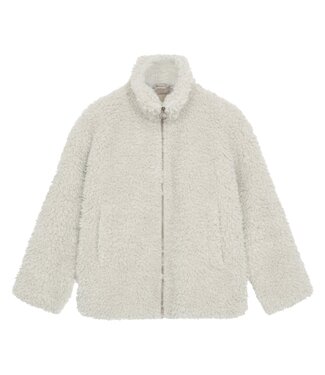 FreeQuent zachte dames jas Faux- fur "Sleepy" met ritssluiting beige FreeQuent