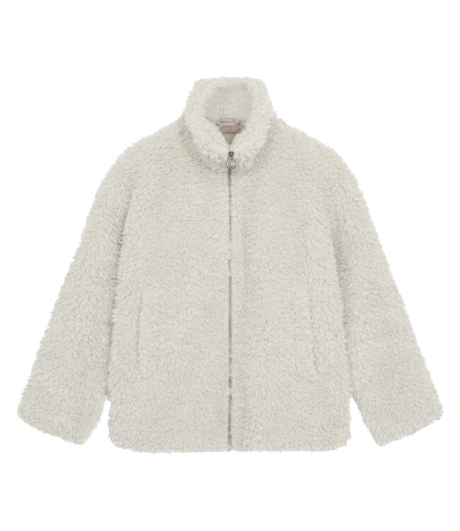 zachte dames jas Faux- fur "Sleepy" met ritssluiting beige FreeQuent