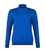 chique dames pullover turtleneck roesjes nautic- blauw