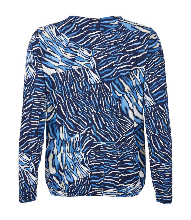 dames blouson shirt nautic blauw Brandtex