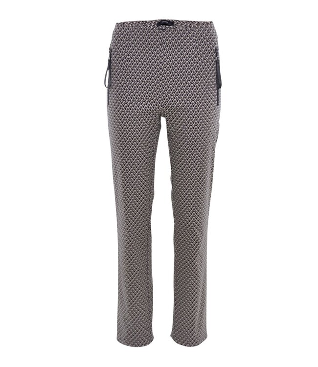 stretch broek dames wybertjes Navigazione zwart- sand