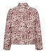 vest jasje met knopen dames natuurprint "Jady" bordeaux FreeQuent