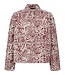 vest jasje met knopen dames natuurprint "Jady" bordeaux FreeQuent