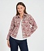 vest jasje met knopen dames natuurprint "Jady" bordeaux FreeQuent