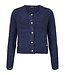 chique- harig dames vest (KORT) met gouden knopen Brandtex