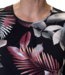dames blouson shirt "Botanic" zwart- bordeaux Gabriella K.