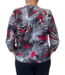 dames blouson shirt stripes zwart- rood