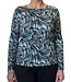dames t- shirt swirl aqua Marinello