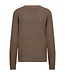 dames pullover diamant structuur "Dodo" taupe