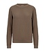 dames pullover diamant structuur "Dodo" taupe