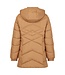 Winterjas dames met artisbare capuchon caramel- bruin Sunday