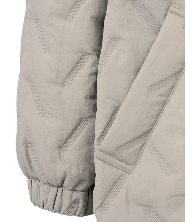 winterjas dames met ritssluiting en patroon Simply- Taupe FreeQuent "Crown"