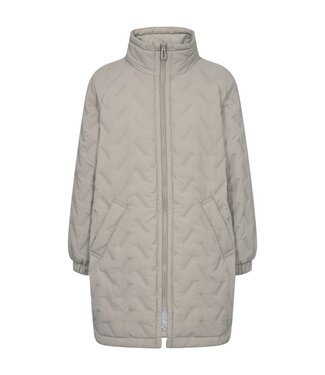 FreeQuent winterjas dames met ritssluiting en patroon Simply- Taupe FreeQuent "Crown"