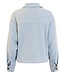 dames vest- jas met 30% wol en visgraat motief blauw B. Copenhagen