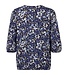 dames blouson bloemenprint- allover marine