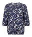 dames blouson bloemenprint- allover marine