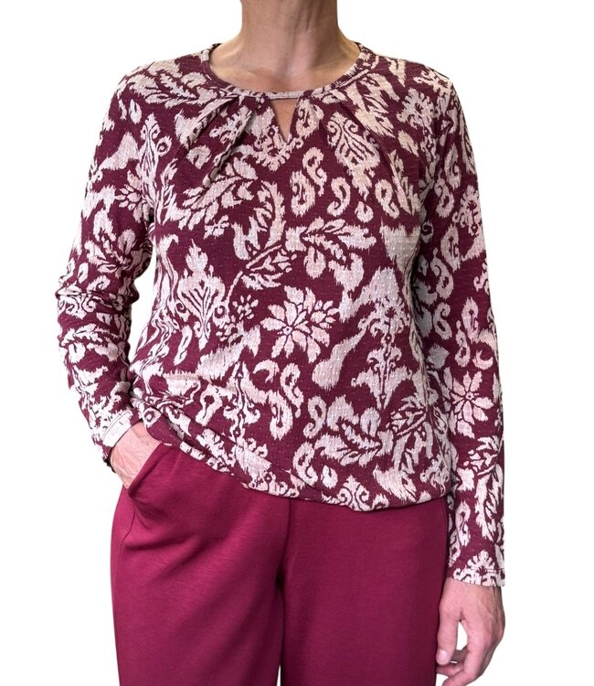 dames blouson shirt egypt bordeaux